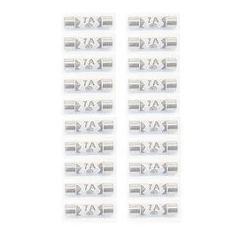 PMMCON 20 Pcs Ceramic BS1362 (7A 250V FUSES BS1362) Domestic Houshold Mains Plug Fuses 7A(6mm x 25mm)