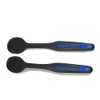 TUPPERWARE D174 Cooking Spoon Set of 2 Black / Blue