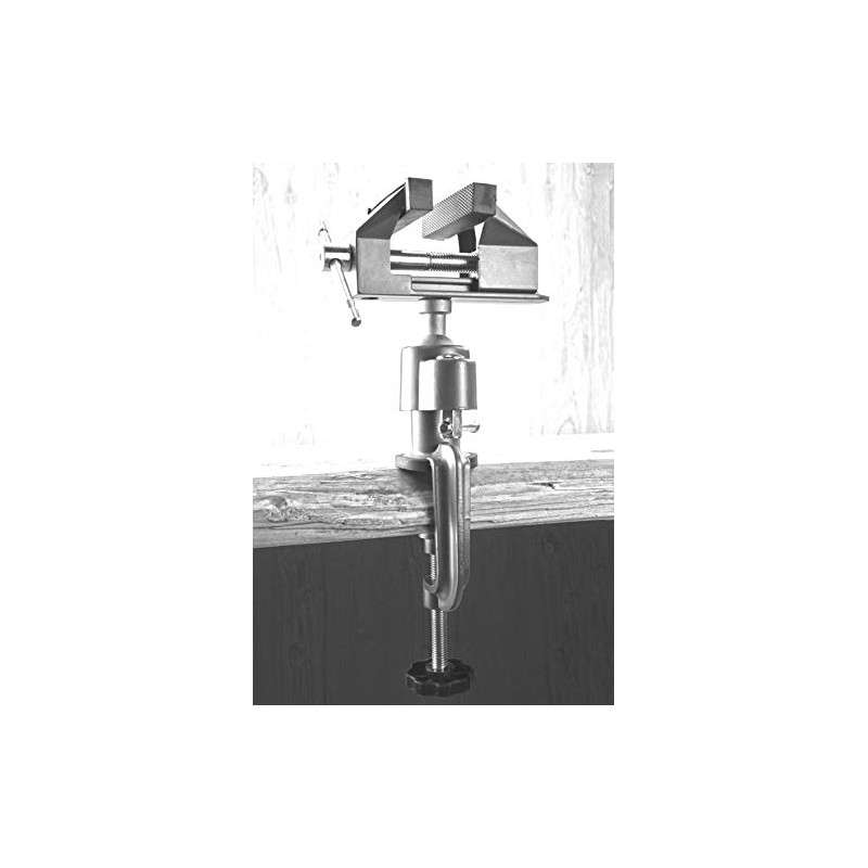 Bench Vise Swivel 3" Tabletop Clamp Vice Tilts Rotates 360°