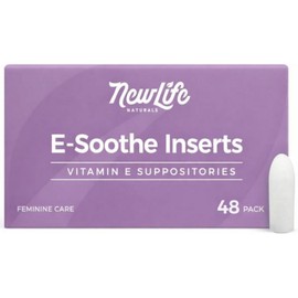 NewLife Naturals Vitamin E Suppositories for Women 38IU ESoothe - All Natural Moisturizer Support, 1 Count (Pack of 48), 1개, 48정 / NewLife Naturals Vitamin E Suppositories for Women 38IU ESoothe - All Natural Moisturizer Support, 1 Count (Pack of 48), 1개, 48정