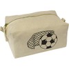 'Football & Net' Canvas Wash Bag/Makeup Case (CS00009222)