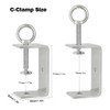 GothicBride Pack of 2 C Clamp 85 mm Delsteel Adjustable