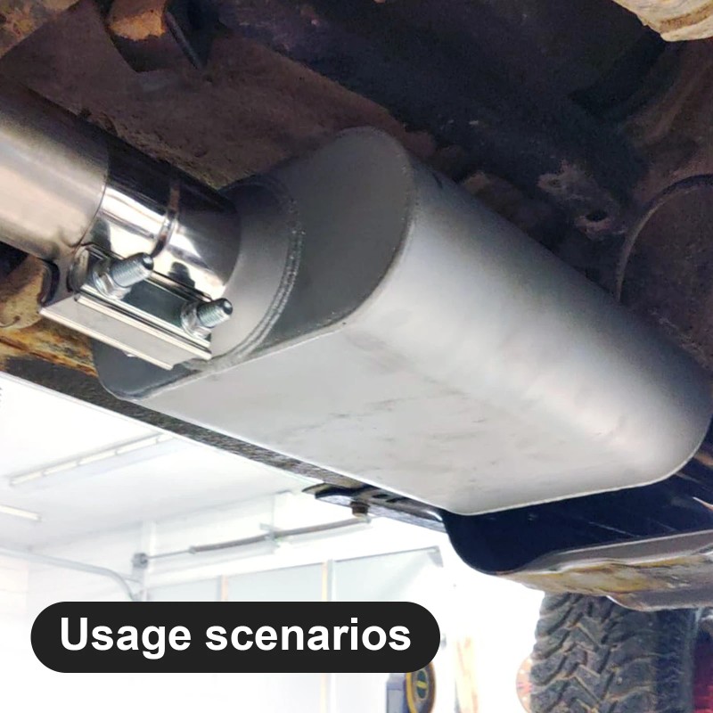 Customized Exhaust High Flow Silencer Auto Part Stainless Steel Universal