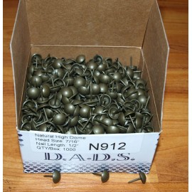 D.a.d.s Decorative Upholstery Tacks / Nails  N912 natural high dome head 7/16 length 1/2