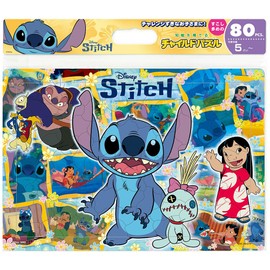 Jigsaw Puzzle, 80 Pieces, Children's Puzzle, Everyone's Ohana! (Stitch), 10.2 x 14.8 inches (26 x 37.5 cm), DC80-219