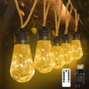 Kimuwote LED Lichterkette Au?en, 7M 20LED Vintage Lichterkette Strom mit