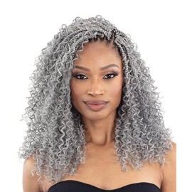 Shake-N-Go Crochet Braids 3X Water Curl Boho Braids 12" (Color: 1B)