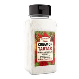Unpretentious Cream of Tartar, 2 Cups, Non-GMO, Gluten Free, Vegan, Slotted Cap Spice Shaker