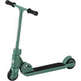 Finger Scooter - 2-Wheeled Scooter - Foldable Finger Scooter BMX with Brake | Finger Board Accessories for Teen | Educational Finger Toys | Non-Slip Fun Finger Skateboards (Green)