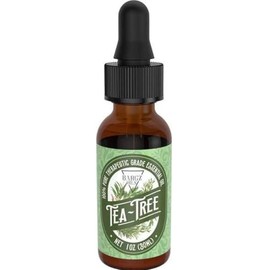 Bargz Tea Tree Essential Oil, Skin Care, Therapeutic Grade, Natural Essential Oil with Glass Amber Dropper Bottle - 1 oz