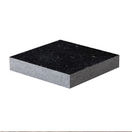 Gulploug Midnight Galaxy Granite Bench Block 6"x6"x1.1" - Polished Jewelry Making Stone, Leather Punching Pad, Metal Stamping Art Supply, DIY Craft Tool (Natural Stone)