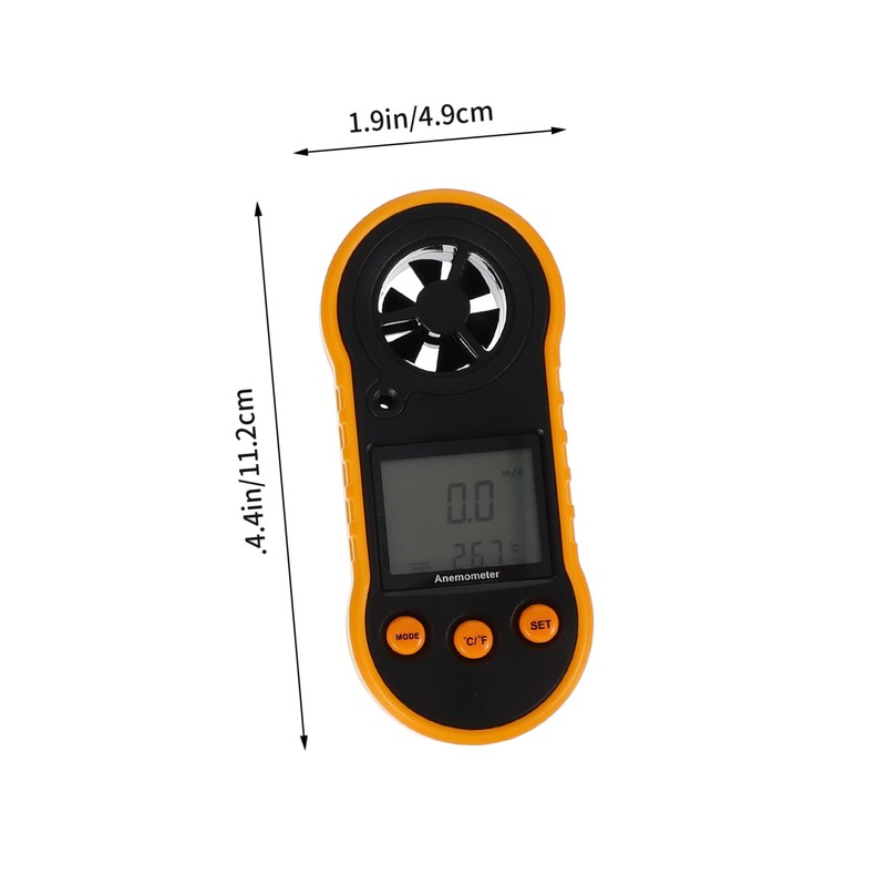 Levemolo 1 PC Handheld Digital Anemometer Compact Wind with Air