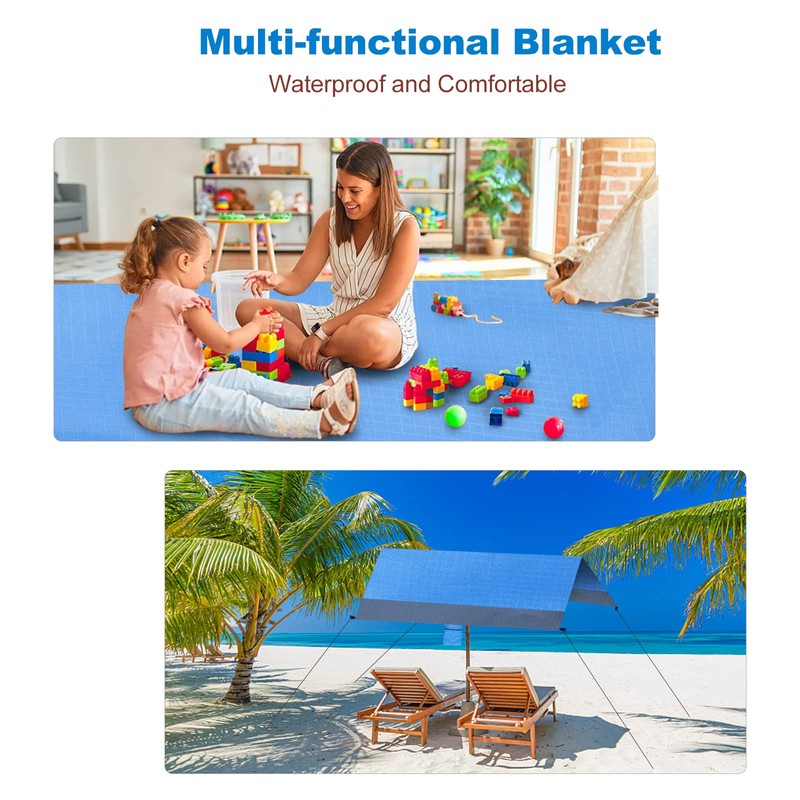 Beach Blanket Beach Mat - Sandproof Large Blanket 210 *