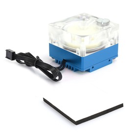Water Cooling Pump Acrylic Aluminum Computer Accessory Heat Sink Mute for PWM Speed ControlBlue