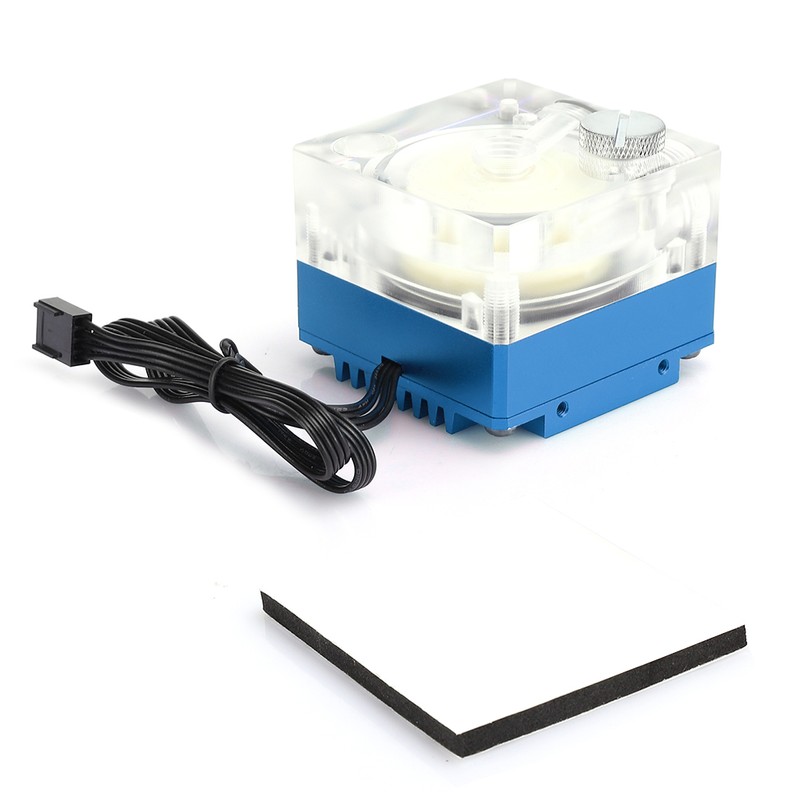 Water Cooling Pump Acrylic Aluminum Computer Accessory Heat Sink Mute
