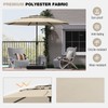 Tangkula 10ft Patio Umbrella, 3 Tier Vented Outdoor Market Table