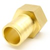 AHFMANG 2PCS Brass Hose Barb Fitting 1" Barb x 1"