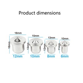 Oiieco 28-Piece Dowel Centring Point Set, Dowel Centring Tips, Dowel Tips, 6/8/10/12 mm, Dowel Aid, Dowel Hole Marker for Woodwork, Drilling Tools