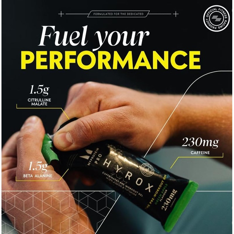 The Pre Workout Gel, Sour Cherry, 12 x 50g (HYROX
