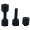 UcarSoon 1-1/8" Two Hole Alignment Pin Set Carbon Steel Black