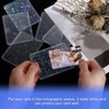 sourcing map 10Pcs Photocard Holder, Holographic Clear Card Sleeves, Photo