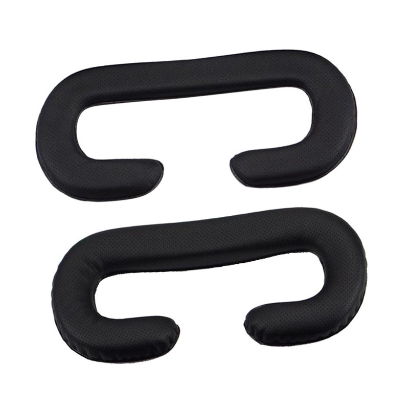 GRIRIW 2pcs Pu Leather Vr Eye Mask Sponge Cushion for