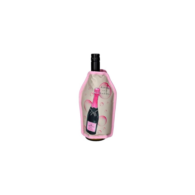 Giftcompany Froid Cooling Cuff Champagne Bottle Grey/Pink 23.5 cm
