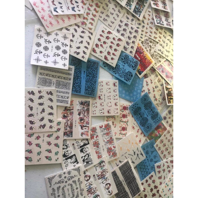 Tatto Uñas 100 Piezas Diferentes Modelos