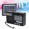 Solar Charging Radio Portable Radio with Emergency LED Flashlight Support