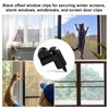 25pcs 3/8in Nylon Window Screen Clips with Screws, Durable Secure