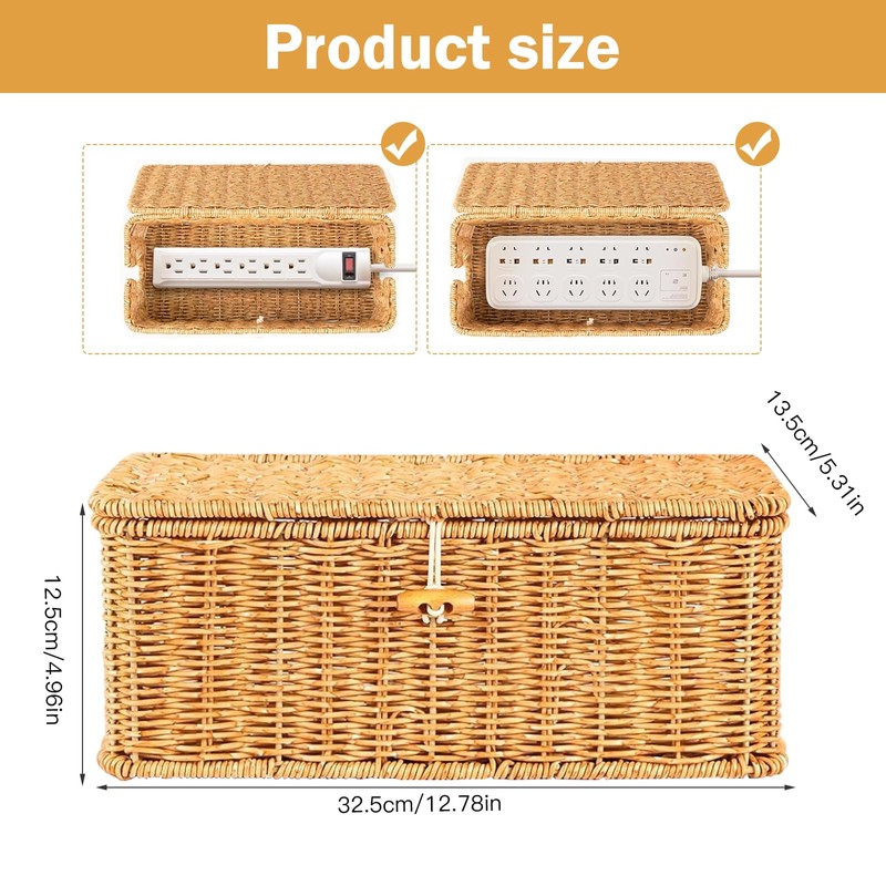 Cable Box, Cable Management Box, Cable Organiser Box, Nordic Pastoral