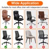 SUNJOYCO Computer Office Chair Cover Set, Universal Stretch Rotating Desk
