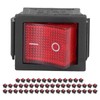 50PCS Snap Power Switch Brass 4 Pin 2 Position Mini