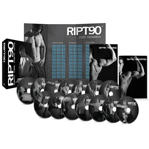 RIPT90: 90 Day 14-DVD Workout Program with 14 Exercise Videos Training Calendar