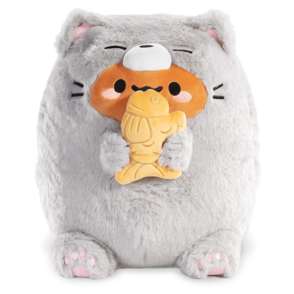 Smoko Tayto Potato Shorthaired Cat Plush (Gray)