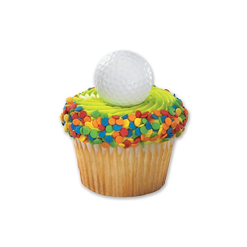 DecoPac Golf Ball Cupcake Rings (12 Count)