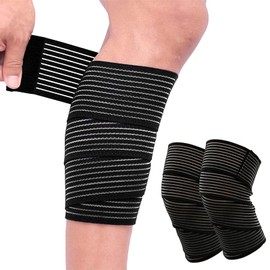 DFsucces バンテージ サポーター 2枚 90cm テーピングサポーター 肘や手首 足首などに使用可能 フリーサイズ 調整 可能 テーピング 日常生活に適用サポーター 滑り止め 通気性 保温性 伸縮性に優 左右兼用 男性用 女性用