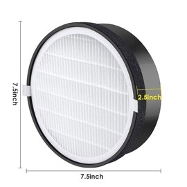 LV-H132 Replacement Filter for levoit air purifier filter H13 True HEPA for levoit filter replacement, Replace Part LV-H132-RF, Three plus one Pack for Home & Office，4 pack with brush