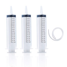 Acehome Disposable Syringe 150ml Large Syringe Set for Experiments, Industrial Use (Pack of 3)