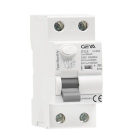 GEYA Electromagnetic Residual Current Circuit Breaker Type A ELCB RCD RCCB (2P-63A-30mA)