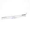 Blind Long Stick White Folding Long Stick with Rubber Handle