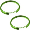 2 Pcs Remote Control Key Ring, Key Fob Ring Trim Cover Remote Case Replacement for Mini Cooper R55 R56 R57 R58 R59 R60 R61 (Green)