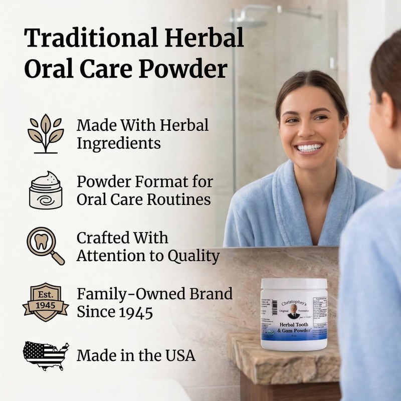 Christopher's Original Formulas Herbal Tooth & Gum Powder | Natural