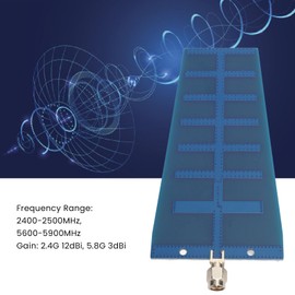 2.4GHz 5.8GHz Dual Band Directional PCB Yagi Antenna, High Gain 12dBi, SMA Connector, Wide Compatibility with FPV Drone Remote Control
