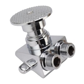 Copper Touchless Foot Pedal Valve Set Basin Water Tap Bathroom Faucet