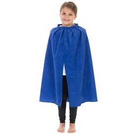 Charlie Crow Blue cape or cloak costume for kids. 3-8 Years.
