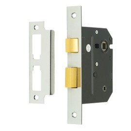 Sterling MLB330N 3 Lever Bathroom Sashlock 3-inch/76mm - Nickel