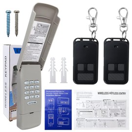 BUTITNOW 1x 877MAX Garage Door Opener Keypad with 2X 893MAX Remote for Liftmaster for Chamberlain for Craftsman After 1993, with Purple Learn Button 315 MHz Security+ 2005