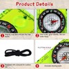 Flintronic 4Pcs Navigation Compass, Multifunctional Hiking Compass, Waterproof Pocket Compass