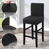 Fuloon Waterproof Chair Covers, Bar Stool, Stretch Jacquard Bar Stool